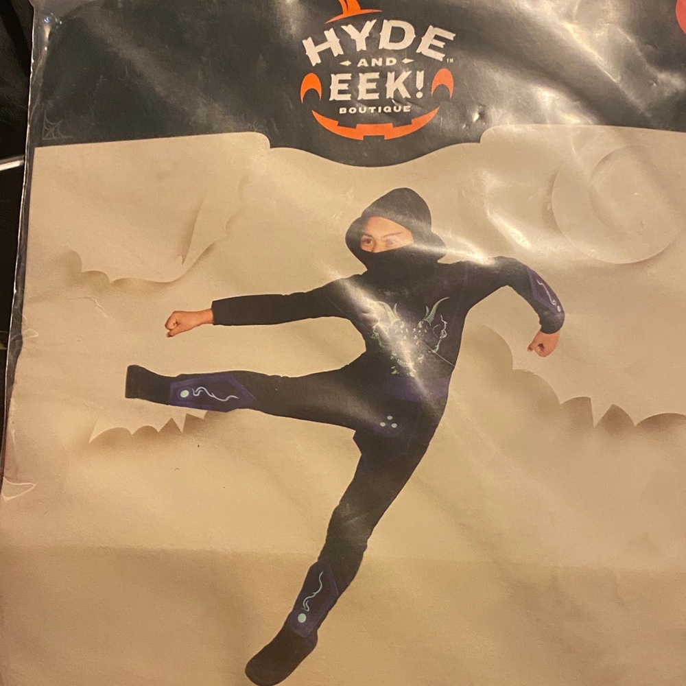 Ninja Kids Costume - Black and Purple